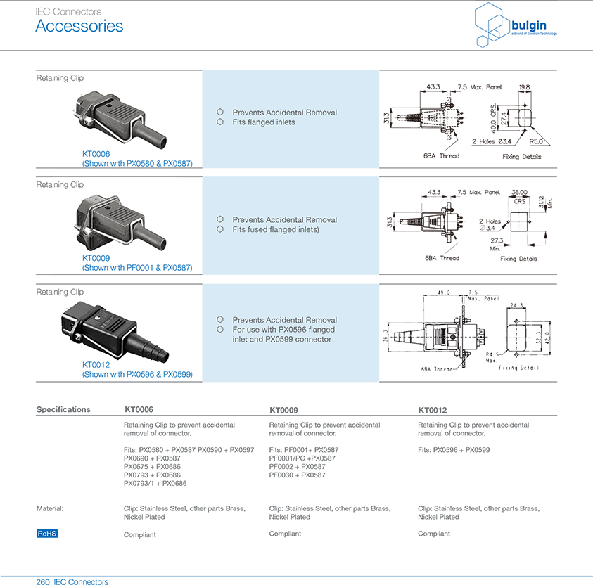 插圖插座固定夾選型